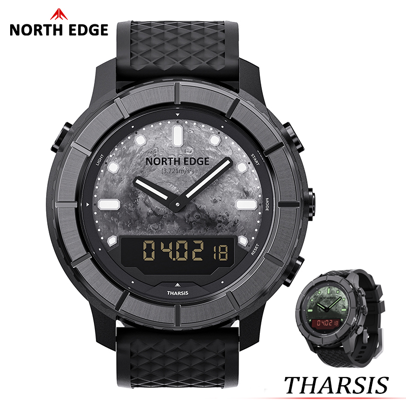 Solar Powered Watch - ساعة NORTH EDGE 2026 THARSIS للرجال