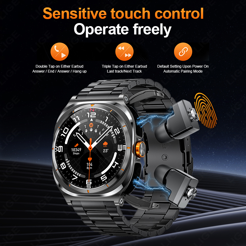 LIGE 2025 ساعة سماعات لاسلكية  - مراجعة Smartwatch Sports Watches For Women وسعره