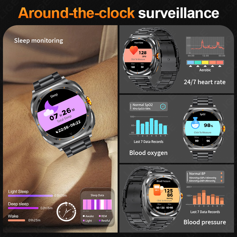 LIGE 2025 ساعة سماعات لاسلكية  - مراجعة Smartwatch Sports Watches For Women وسعره