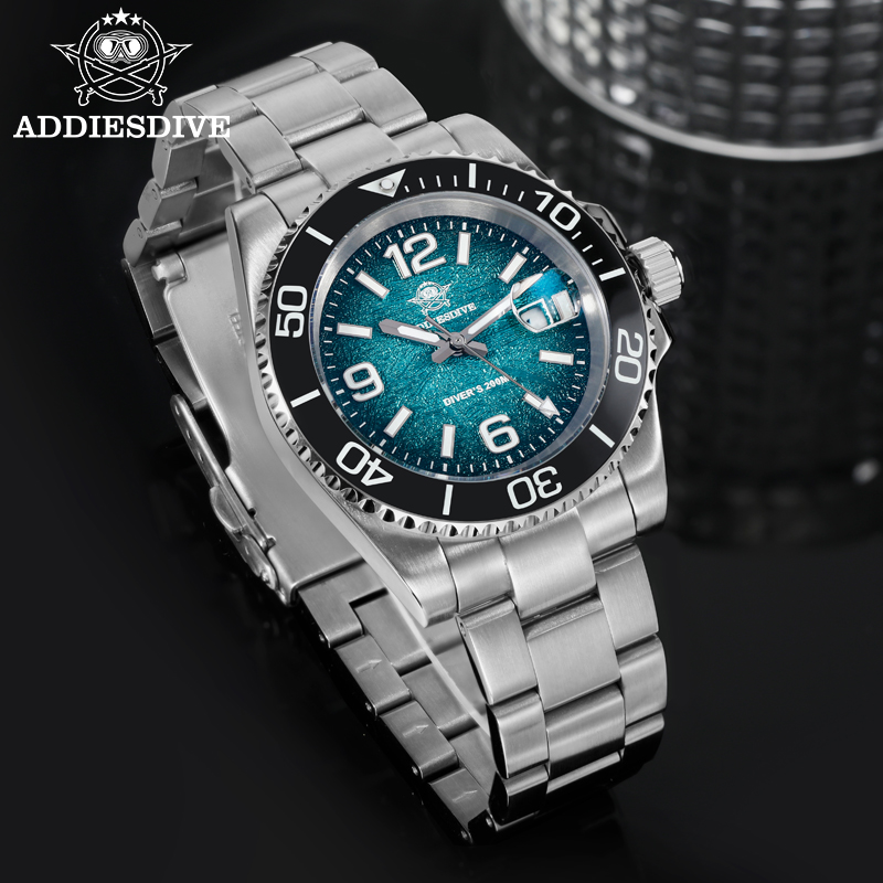 Addiesdive 41 مللي متر ساعة غو - مراجعة Solar Powered Watch وسعره
