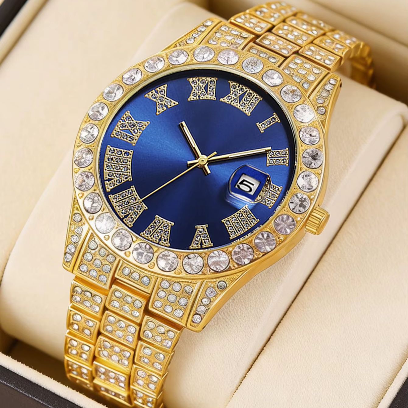 مجموعة من 5 قطع تتضمن ساعة يد  - مراجعة Smartwatch Watches Gift For Men وسعره