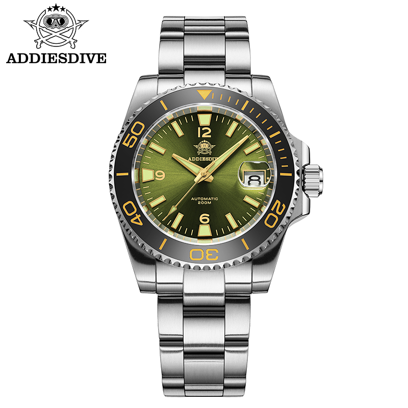 Addiesdive جديد الغوص ساعة لله - مراجعة Waterproof Diving Watch وسعره