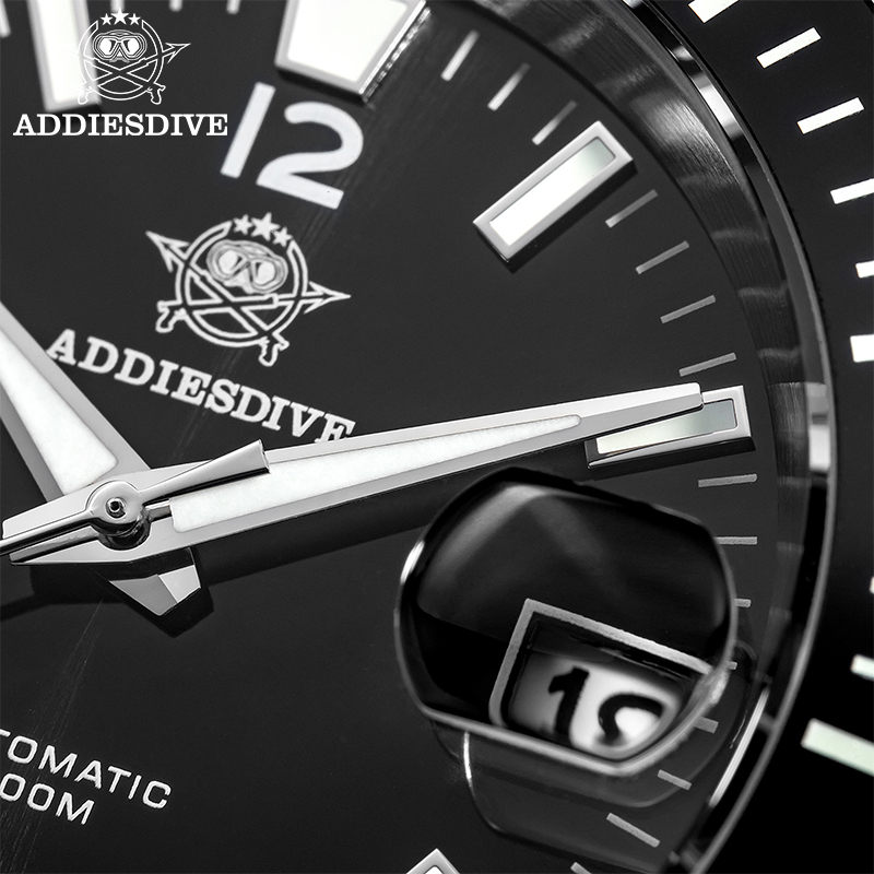 Addiesdive جديد الغوص ساعة لله - مراجعة Waterproof Diving Watch وسعره