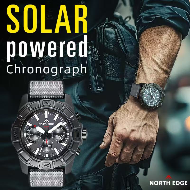 ساعة يد رجالية من نورث إيدج بل - مراجعة Solar Powered Watch وسعره