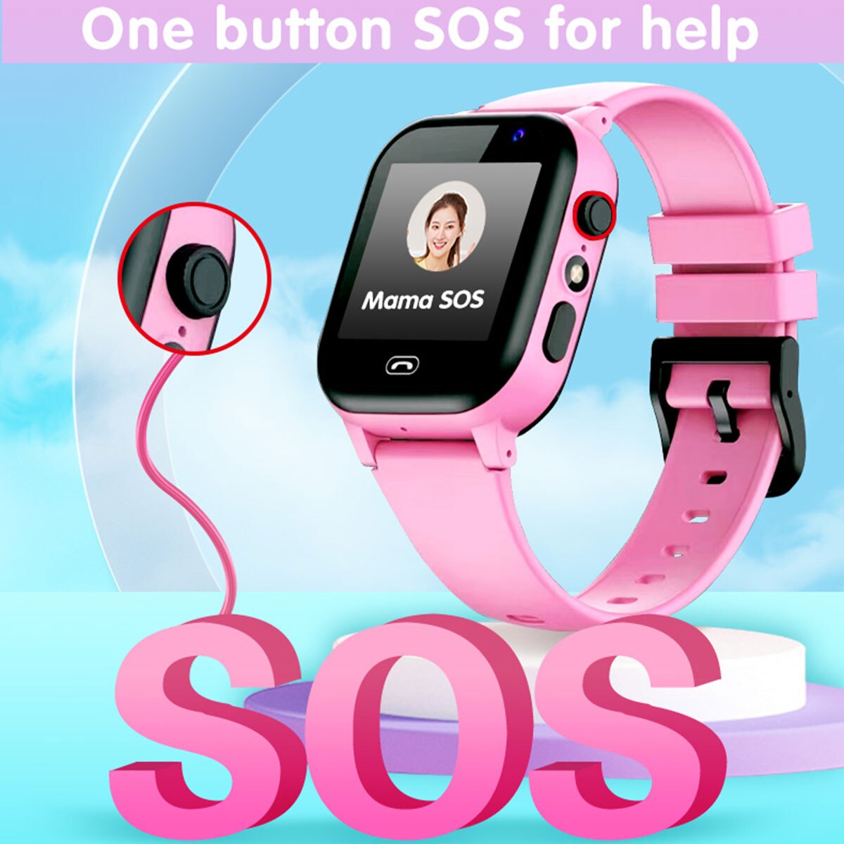 ساعة ذكية رياضية خارجية للأطفا - مراجعة Smartwatch Watches For Kid Boy Waterproof وسعره