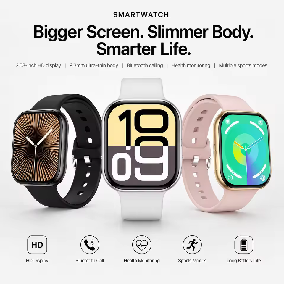 ساعة ذكية أصلية من سلسلة 2026  - مراجعة Smartwatch Sports Watches For Women وسعره