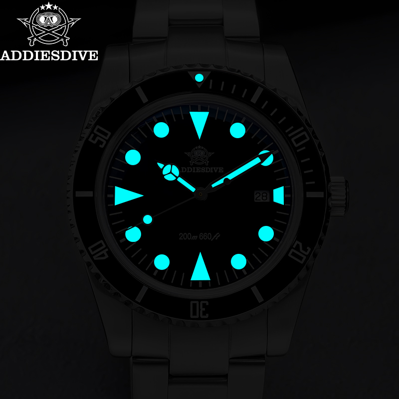 ساعة غوص رجالية من Addiesdive  - مراجعة Solar Powered Watch وسعره