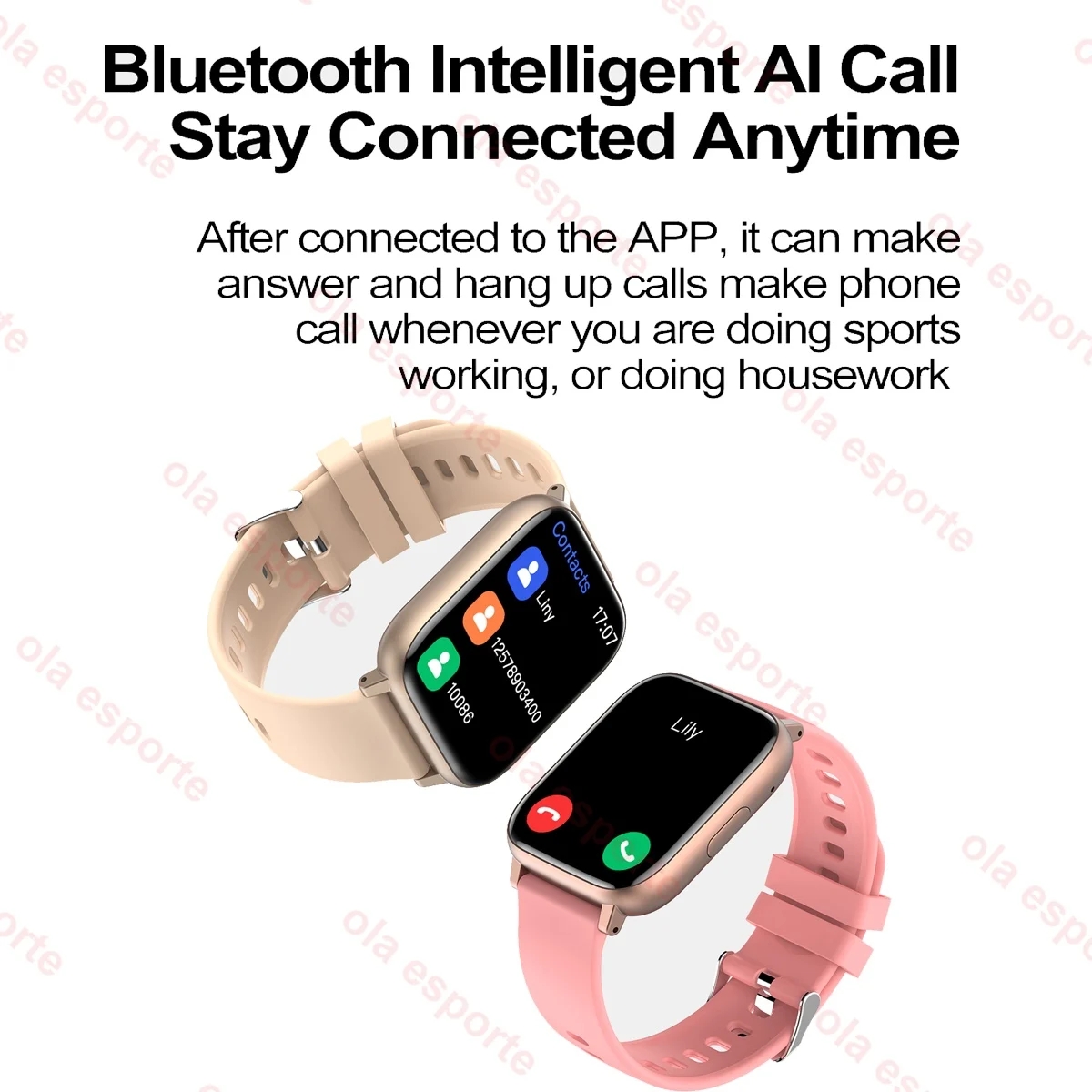 جديد 1.77 بوصة ساعة ذكية الرجا - مراجعة Smartwatch Sports Watches For Women وسعره