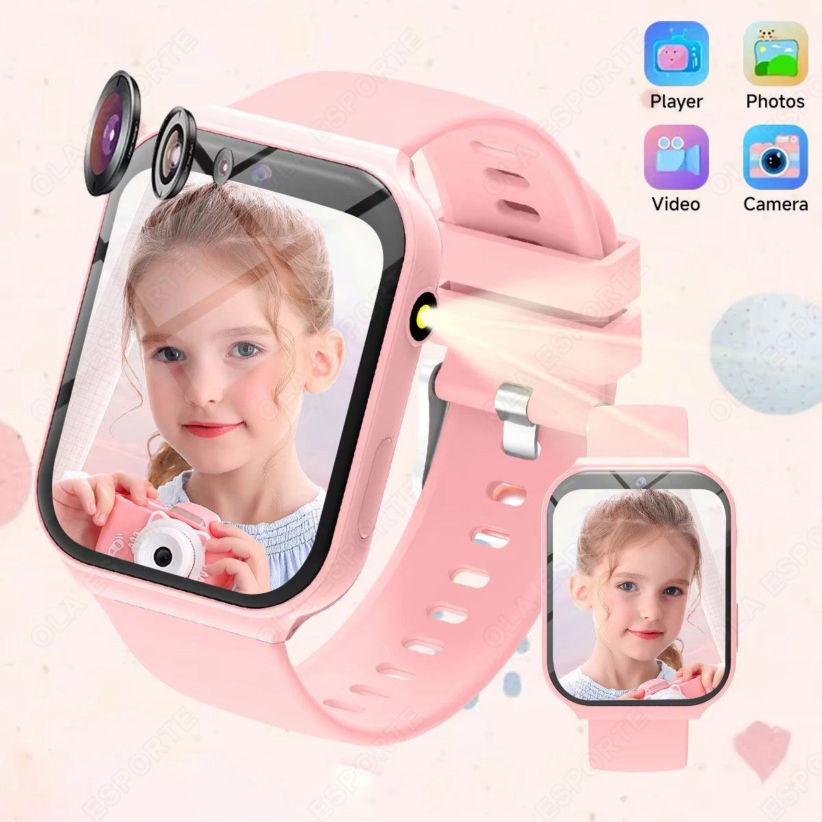 ساعة ذكية جديدة للأطفال مع كام - مراجعة Smartwatch Watches Gift For Boys On Birthday وسعره