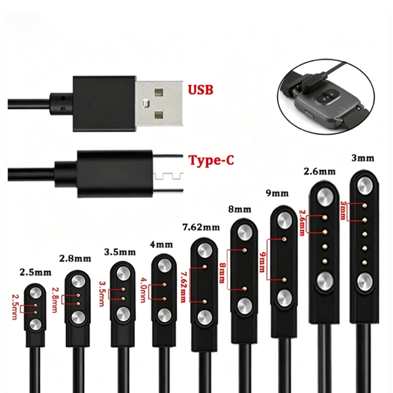كابل شحن مغناطيسي USB Type-C ب - مراجعة Smartwatch Watches For Kids وسعره