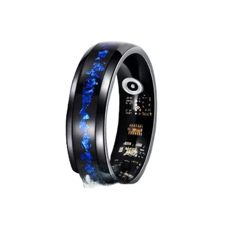 خاتم ذكي بتصميم ذهبي أزرق، مرا - مراجعة Smartwatch I Watches وسعره