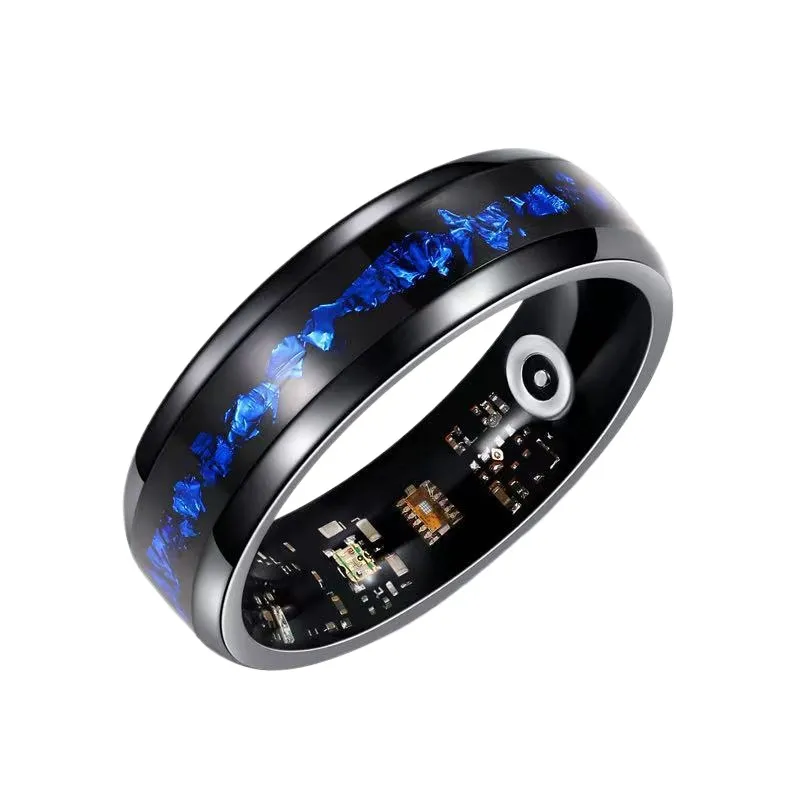 خاتم ذكي بتصميم ذهبي أزرق، مرا - مراجعة Smartwatch I Watches وسعره