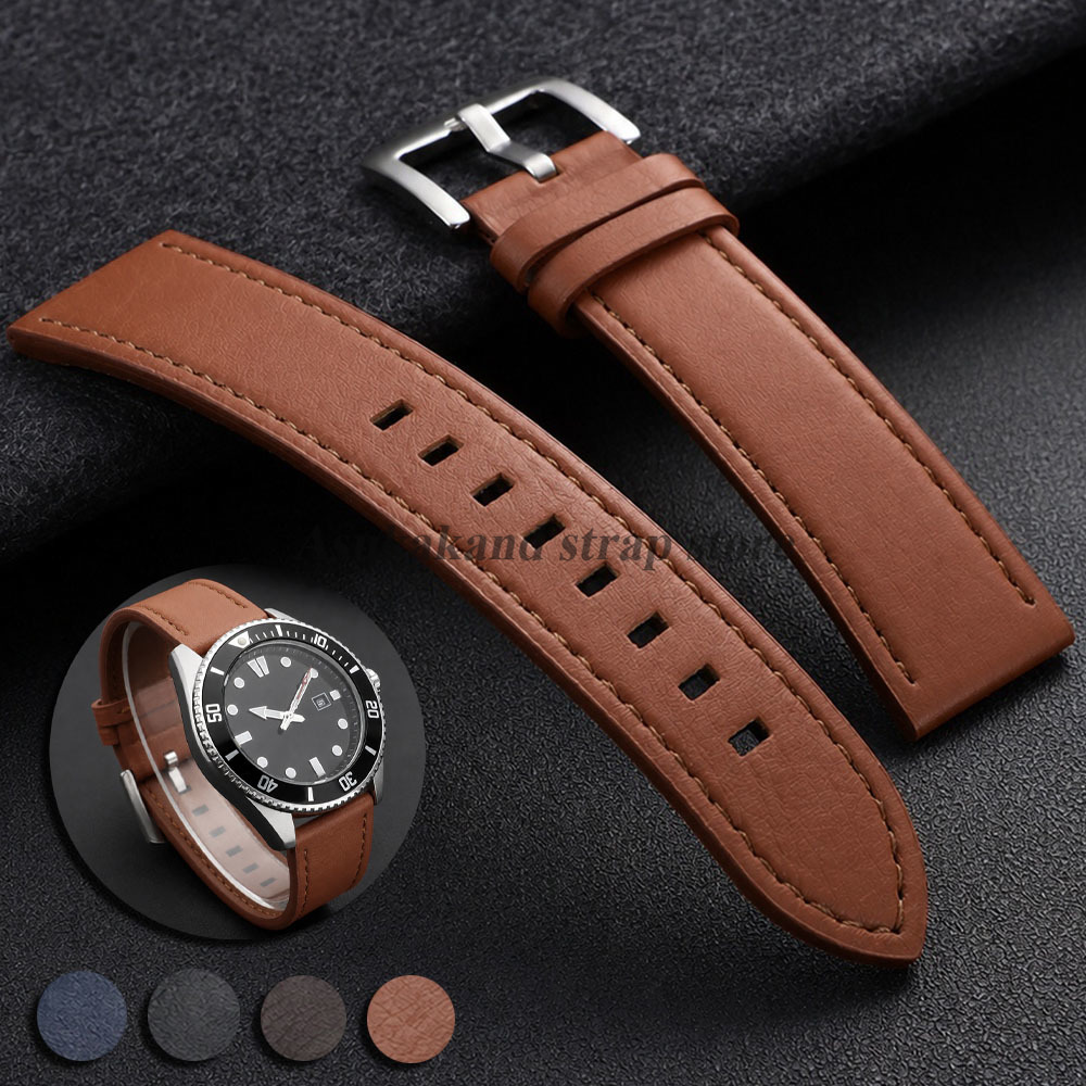 حزام ساعة جلدي بخياطة متينة، م - مراجعة Watches Rolex Smartwatch وسعره