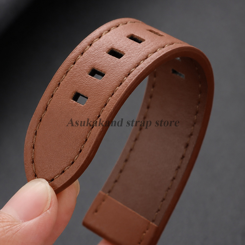 حزام ساعة جلدي بخياطة متينة، م - مراجعة Watches Rolex Smartwatch وسعره