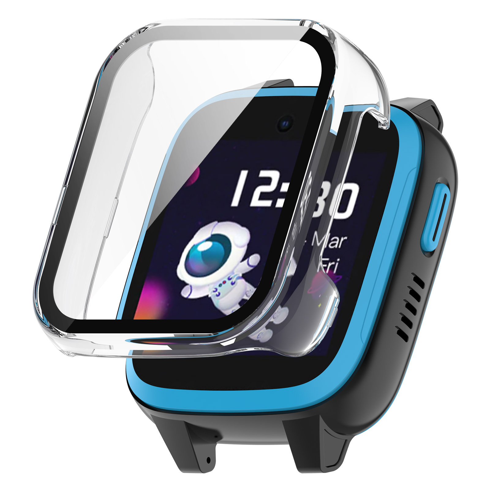 حافة صلبة شل زجاج واقي للشاشة  - مراجعة Smartwatch Watches For Kids وسعره