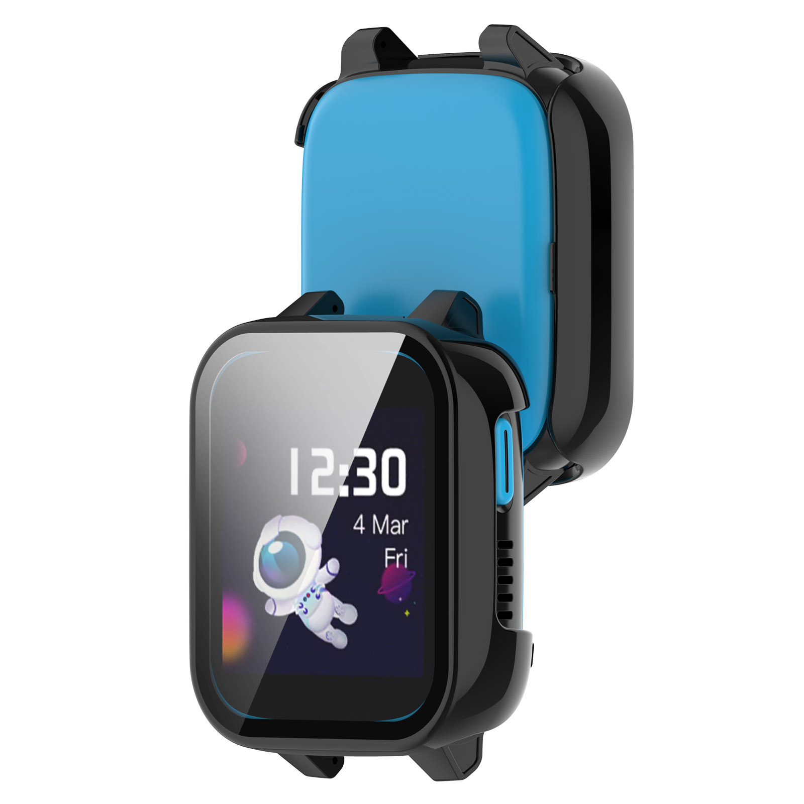 حافة صلبة شل زجاج واقي للشاشة  - مراجعة Smartwatch Watches For Kids وسعره