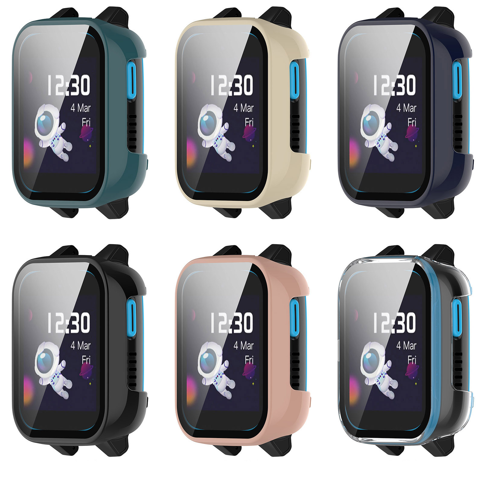 حافة صلبة شل زجاج واقي للشاشة  - مراجعة Smartwatch Watches For Kids وسعره