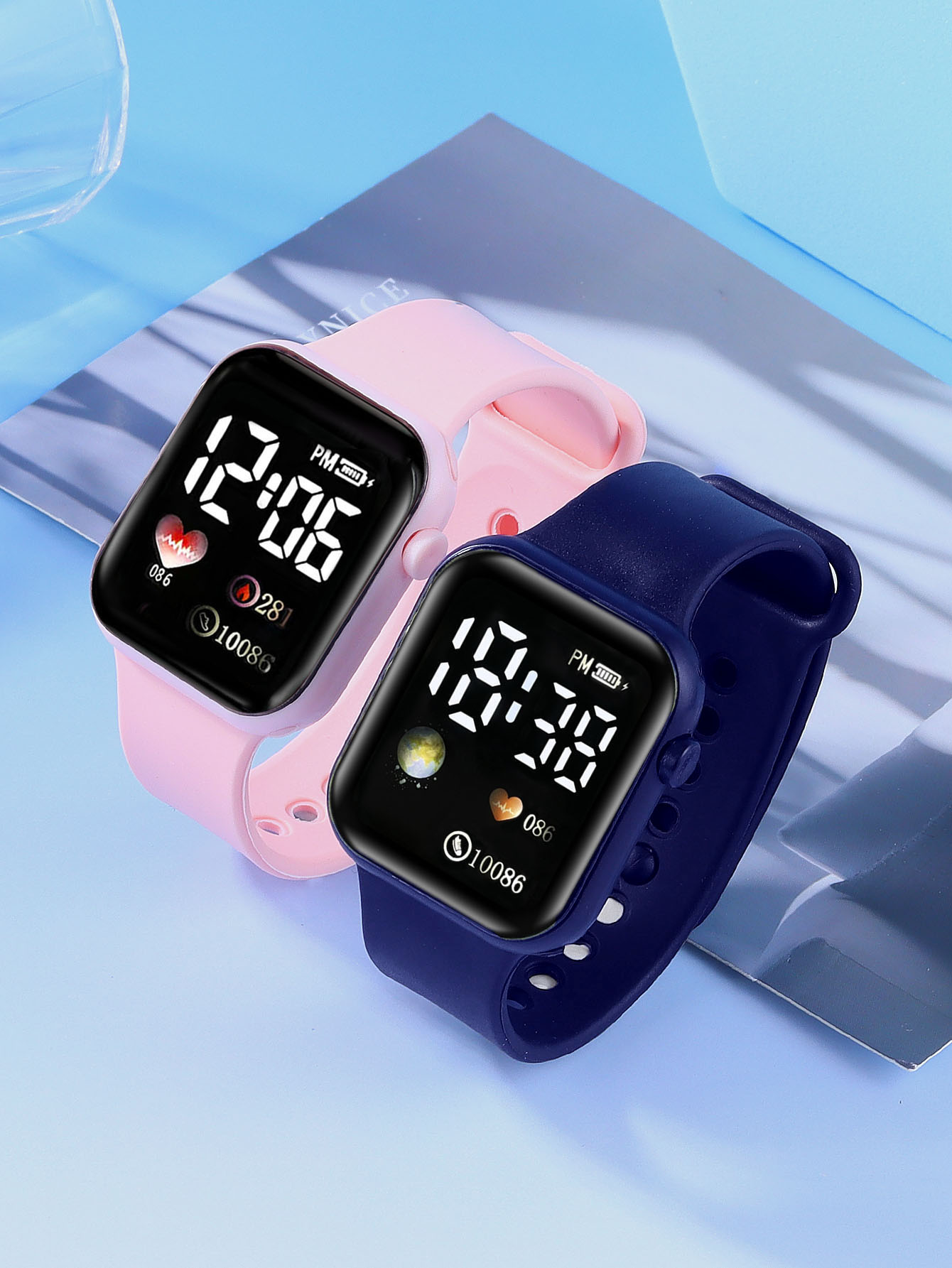 ساعة إلكترونية مربعة من السيلي - مراجعة Smartwatch Watches Digital وسعره