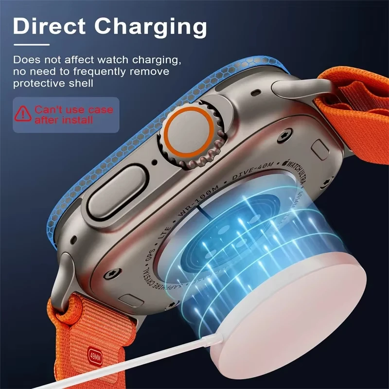 زجاج مقسى لساعة أبل الترا 49 م - مراجعة Smartwatch Watches Gift For Men وسعره