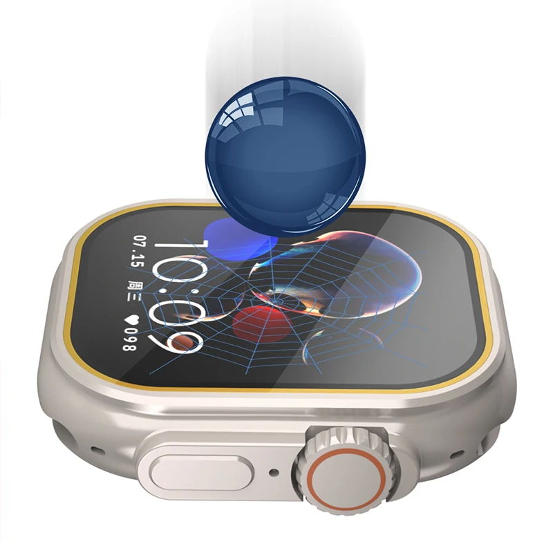 طبقة من الزجاج المقسى لساعة أب - مراجعة Smartwatch Watches Gift For Men وسعره