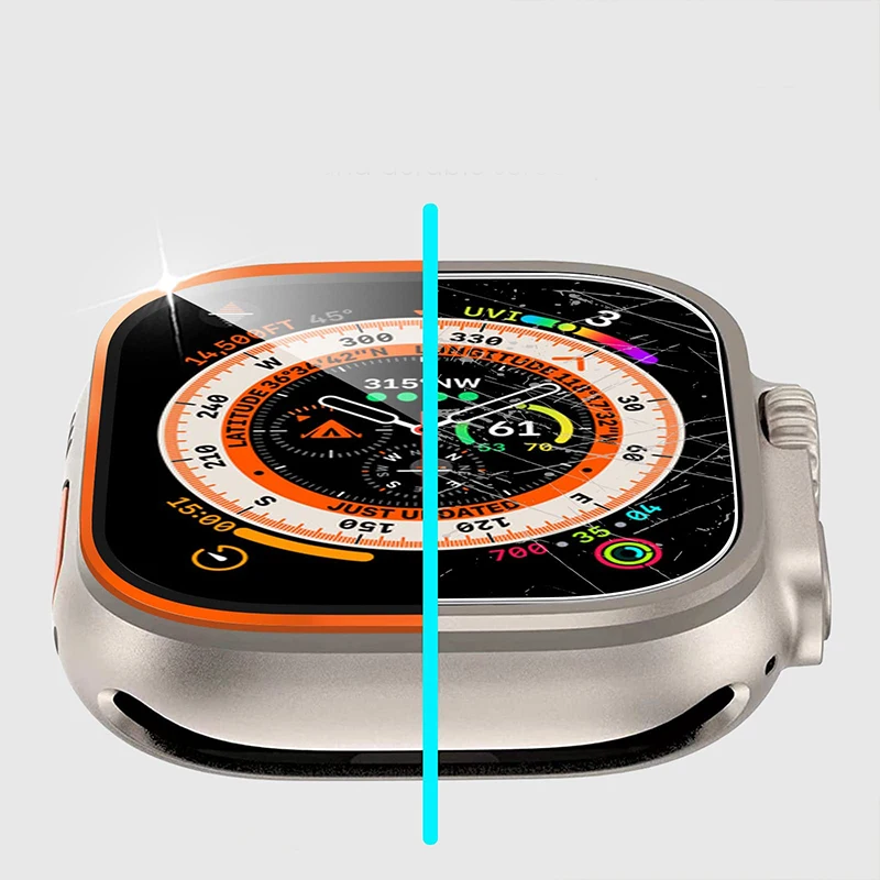 طبقة من الزجاج المقسى لساعة أب - مراجعة Smartwatch Watches Gift For Men وسعره