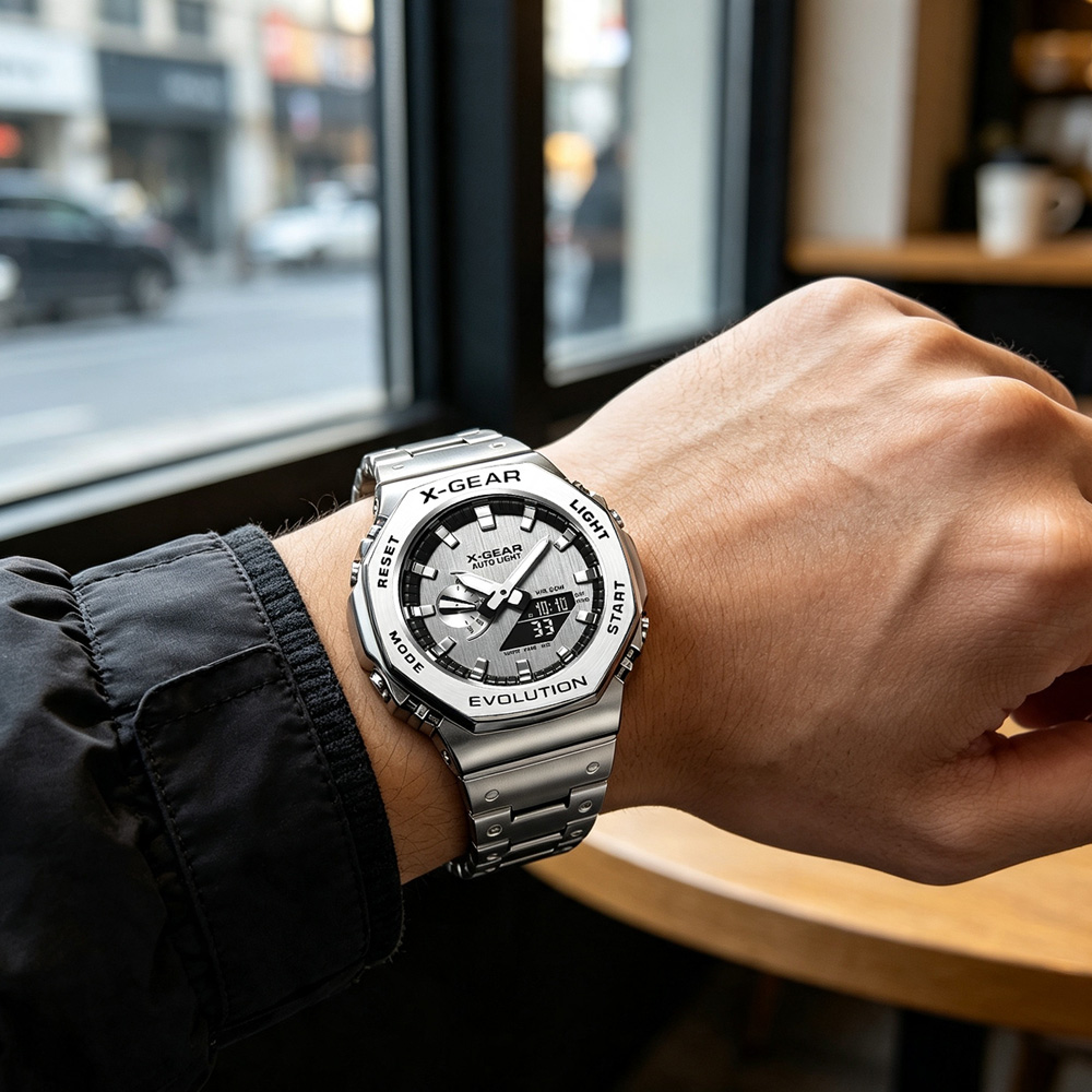ساعة رياضية رقمية بشاشة مزدوجة - مراجعة Smartwatch Watches Digital وسعره