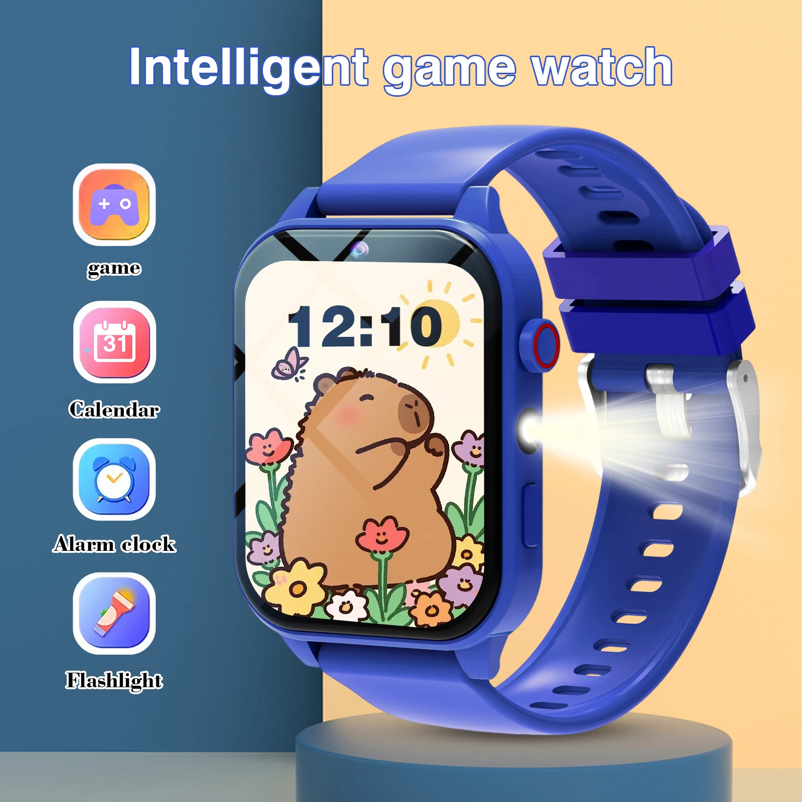 ساعة ذكية للأطفال 18 لعبة كامي - مراجعة Smartwatch Watches Digital وسعره