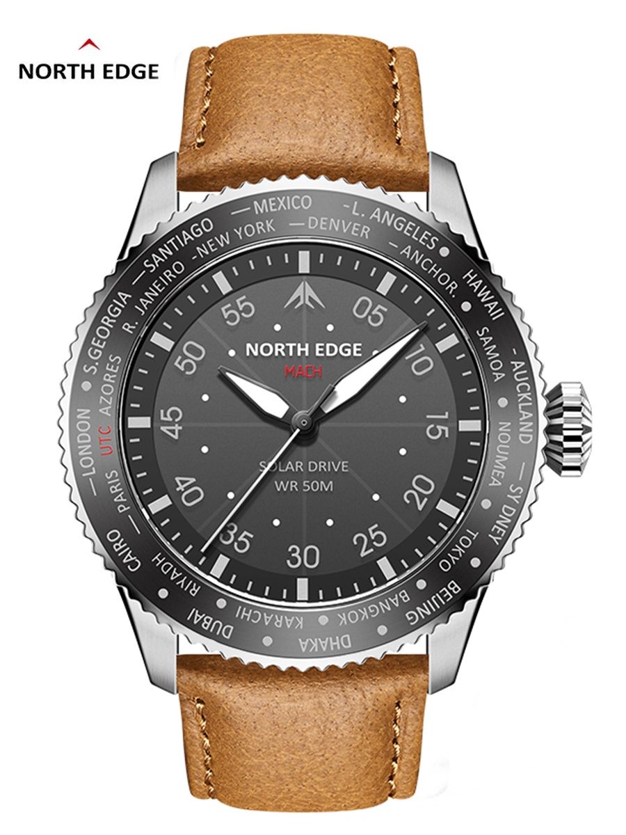 ساعة يد NORTH EDGE 2024 MACH ت - مراجعة Solar Powered Watch وسعره