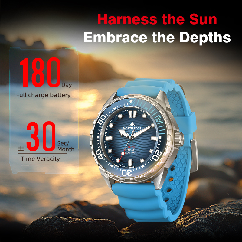 NORTH EDGE 2025 جديد تريتون تع - مراجعة Solar Powered Watch وسعره