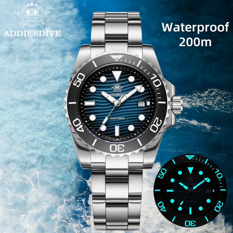 Addiesdive ساعة كوارتز رجالية  - مراجعة Waterproof Diving Watch وسعره