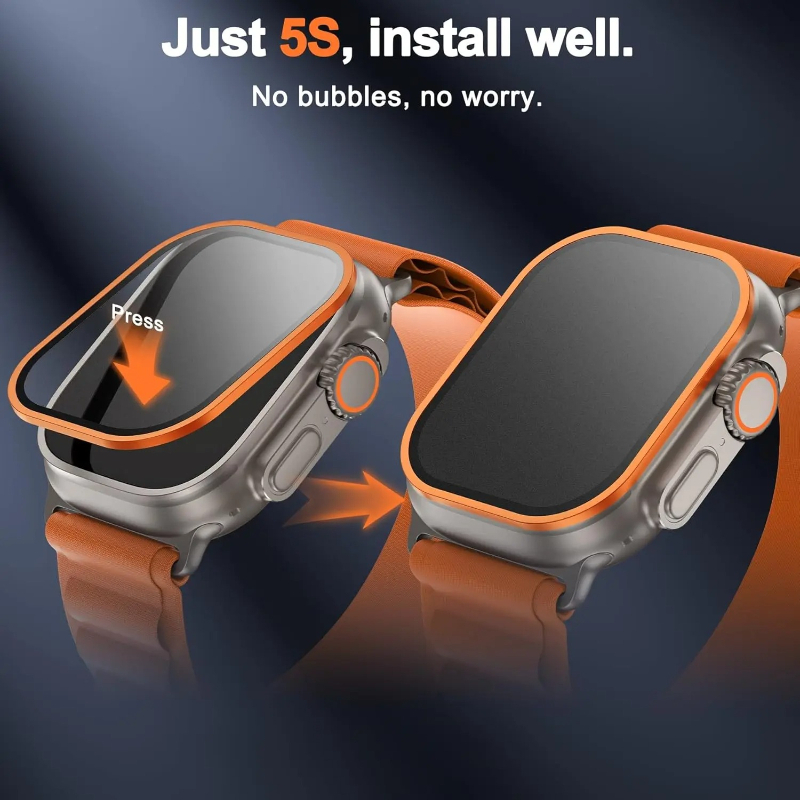 زجاج مقسى لساعة أبل ألترا 49 م - مراجعة Smartwatch Watches Gift For Men وسعره