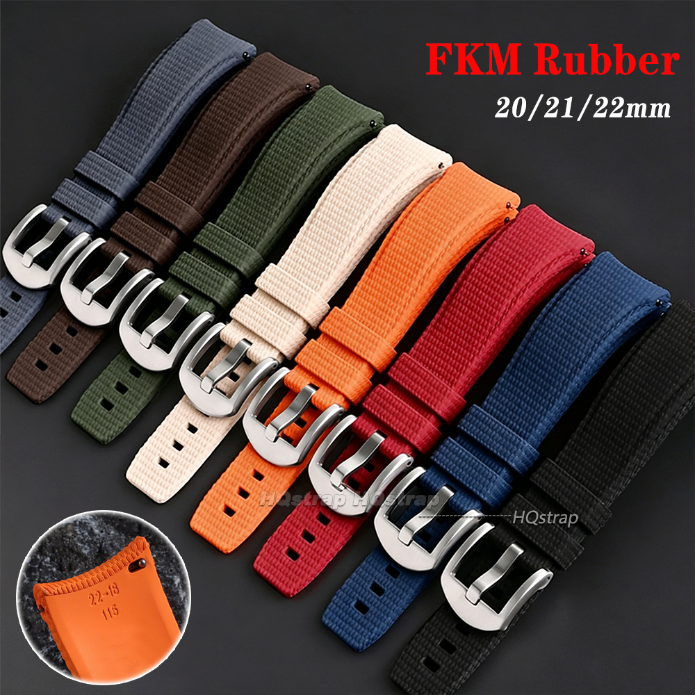 حزام ساعة مطاطي FKM مقاس 20 مم - مراجعة Watches Rolex Smartwatch وسعره