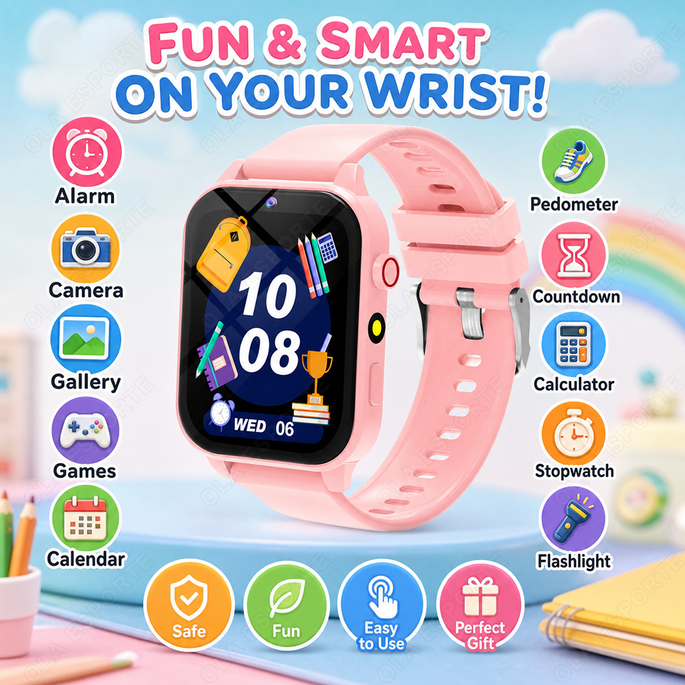 ساعة ذكية جديدة للأطفال بشاشة  - مراجعة Smartwatch Watches Gift For Boys On Birthday وسعره